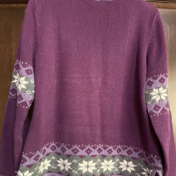 Women's Guide Series Medium Purple Zip-up Ski Sweater - Picture 2 of 2